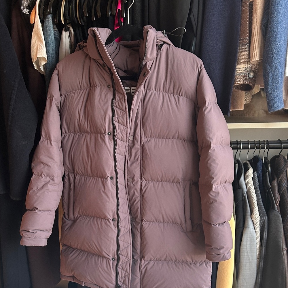 Aritzia Mauve Puffer Jacket